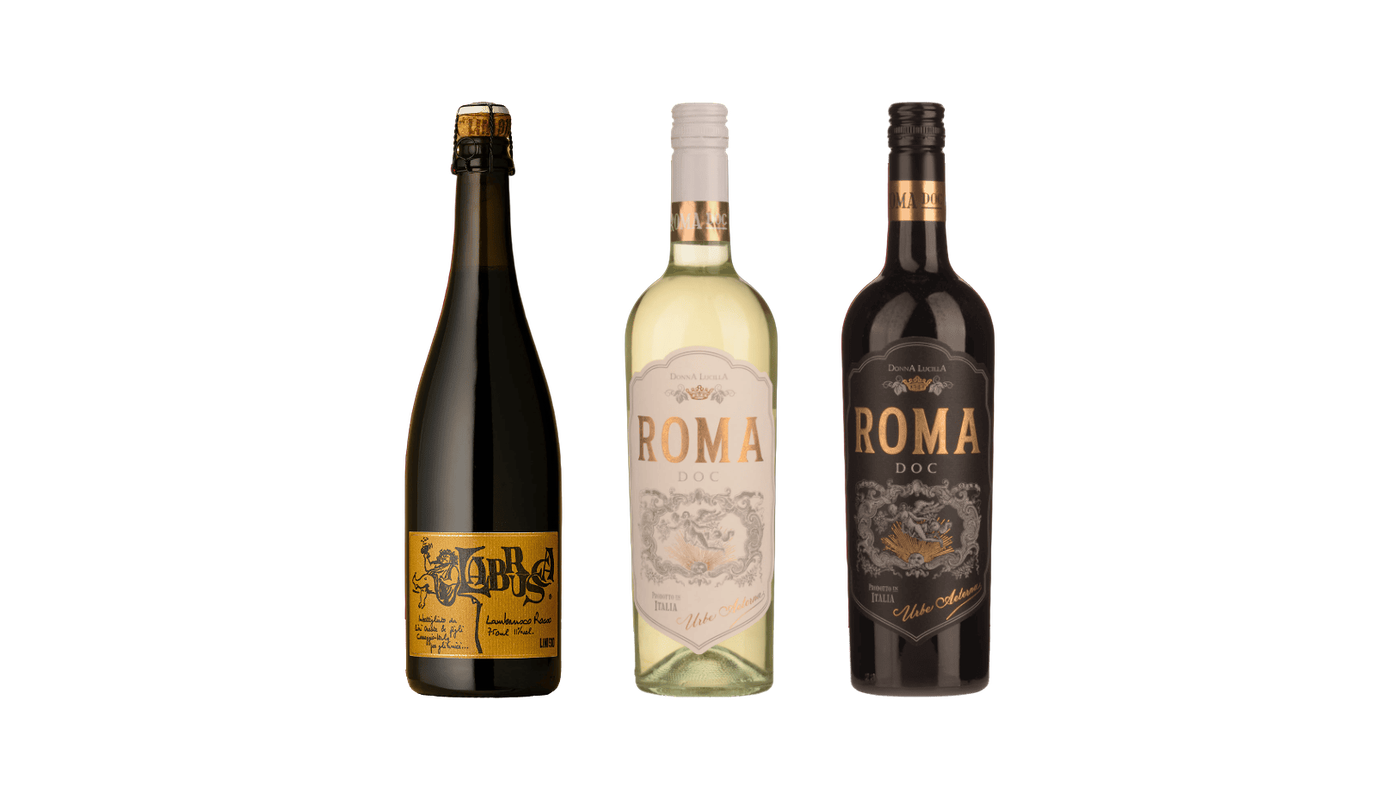 Three wines in the pack