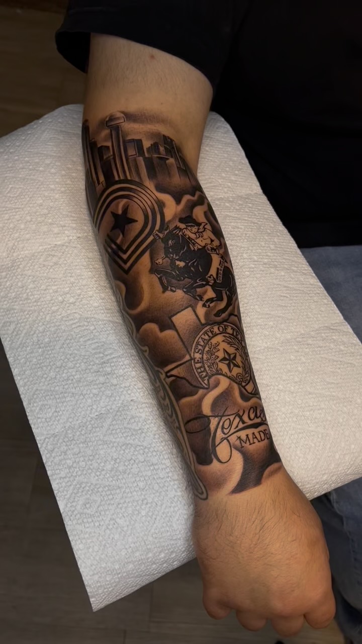 Black & grey artwork by Jose Rangel