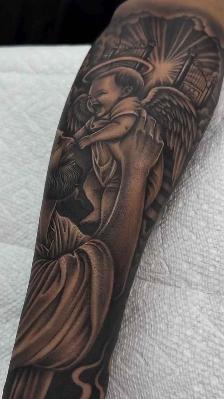 Black & grey artwork by Luis Cano