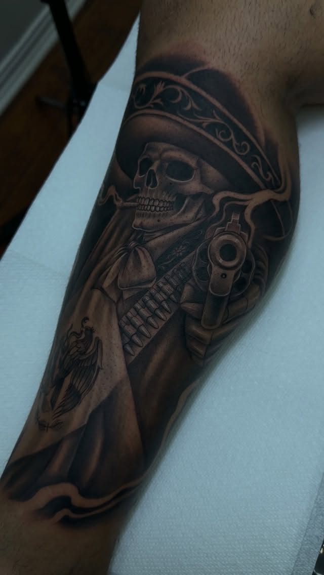 Black & grey artwork by Luis Cano