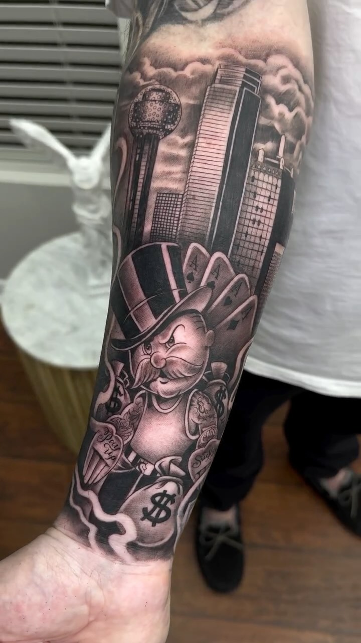 Black & grey artwork by Luis Cano