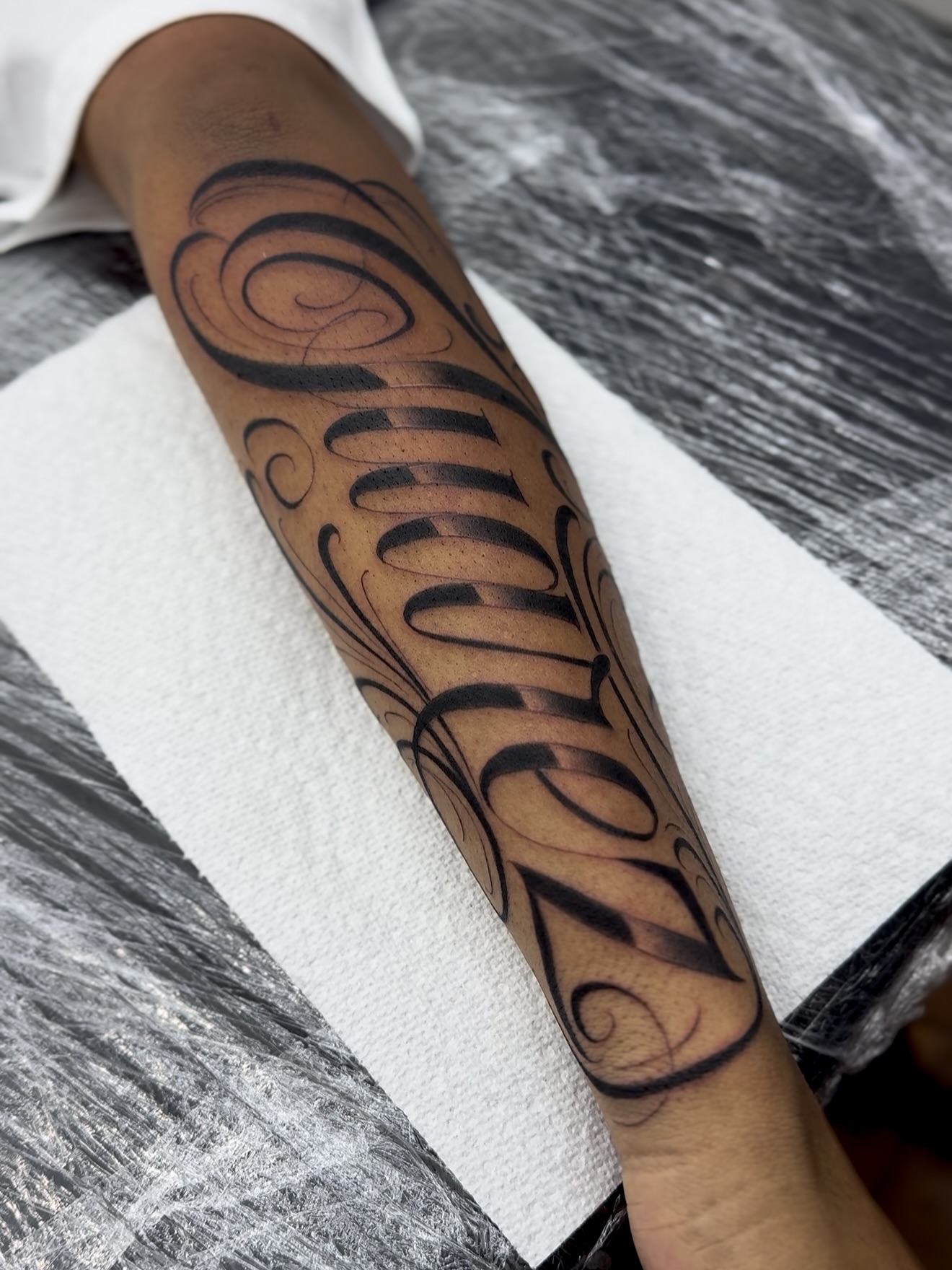 Lettering artwork by Juan Martin