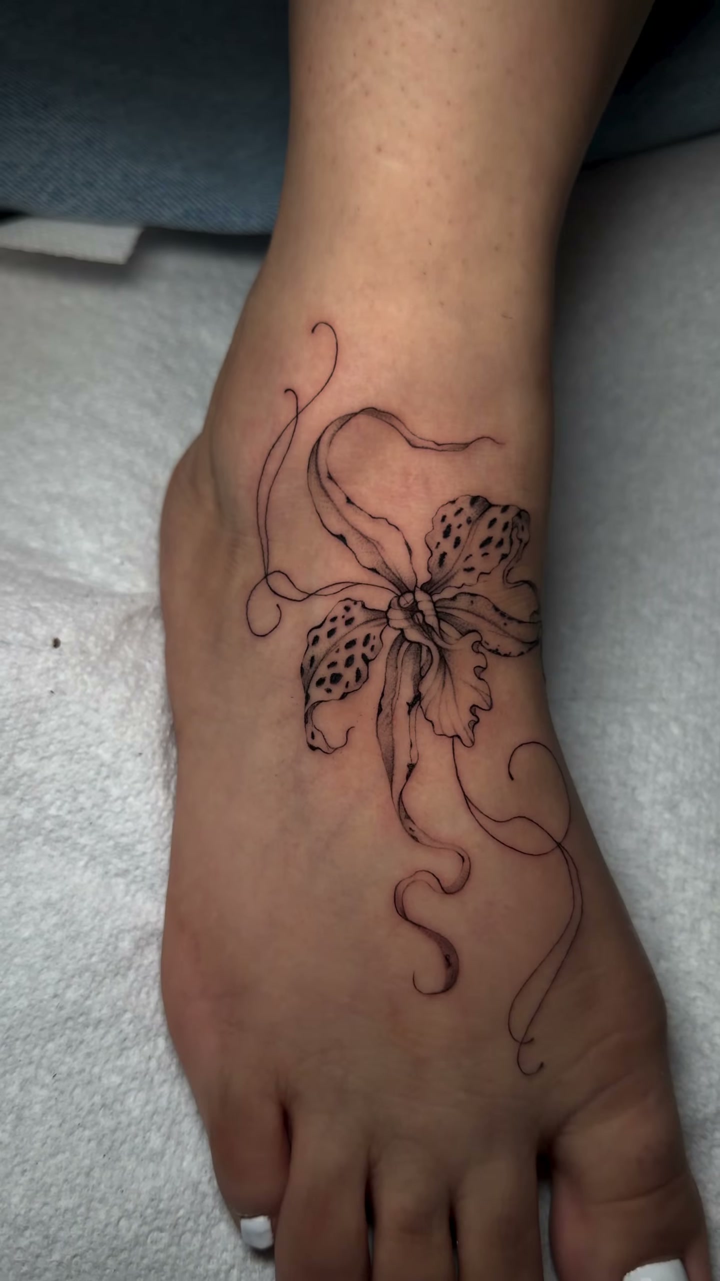 Still from floral foot detail by Daisy Cano