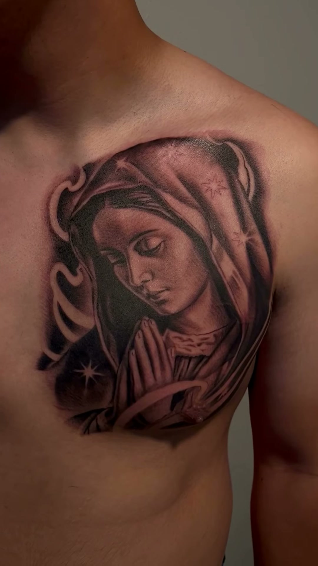 Virgin Mary portrait by Jose Rangel