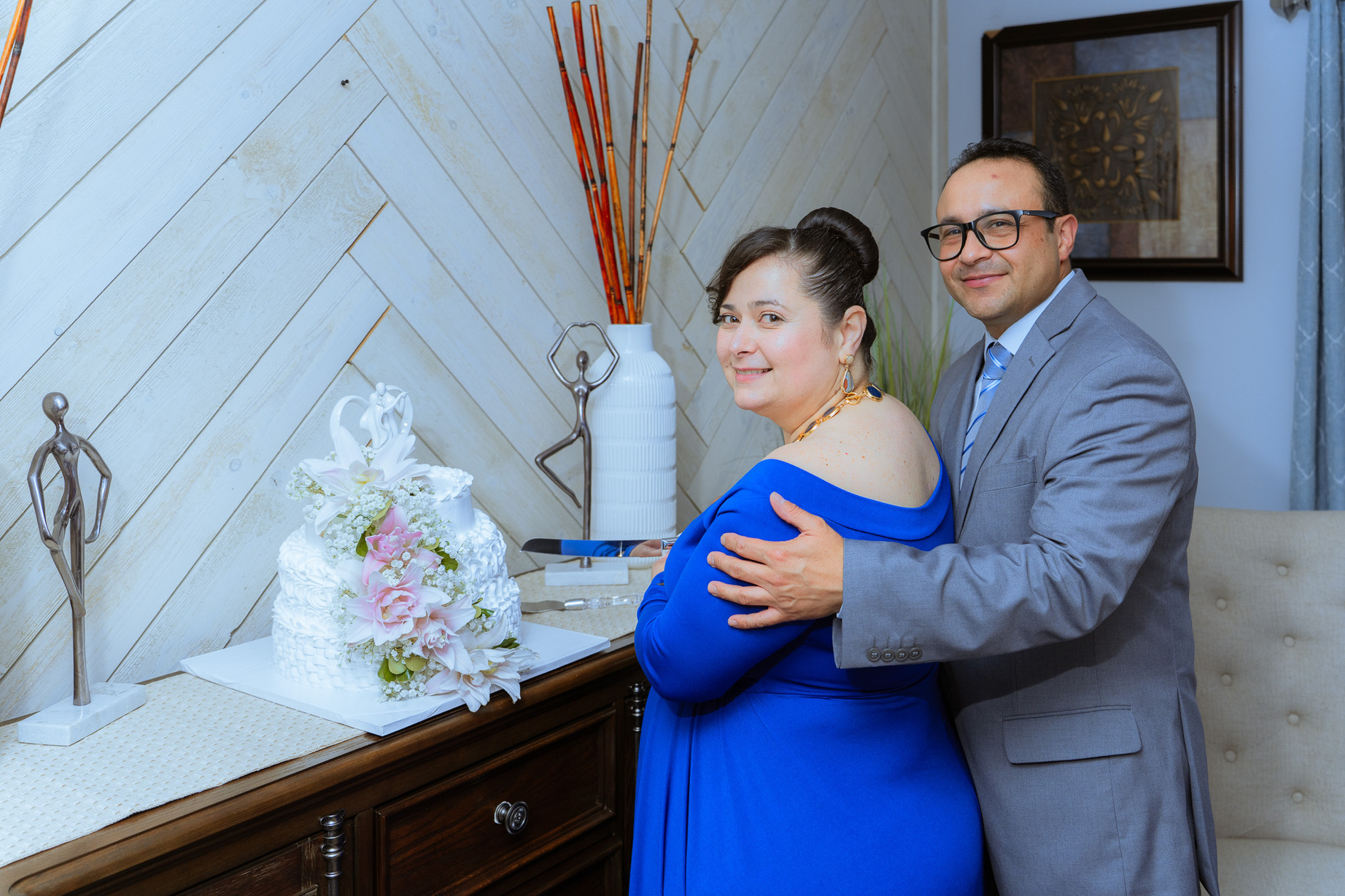 Guests celebrating an event
