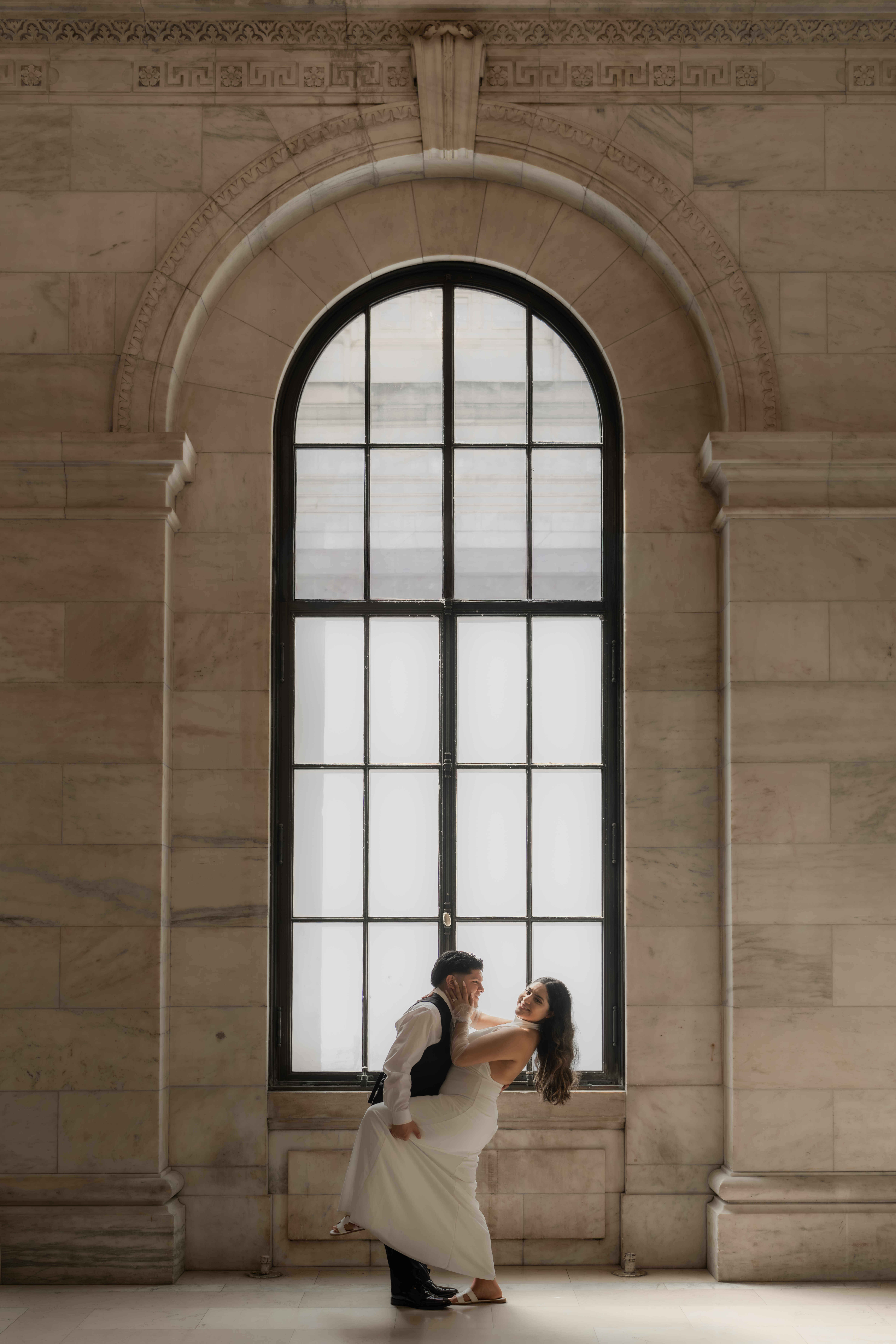 A romantic prewedding portrait