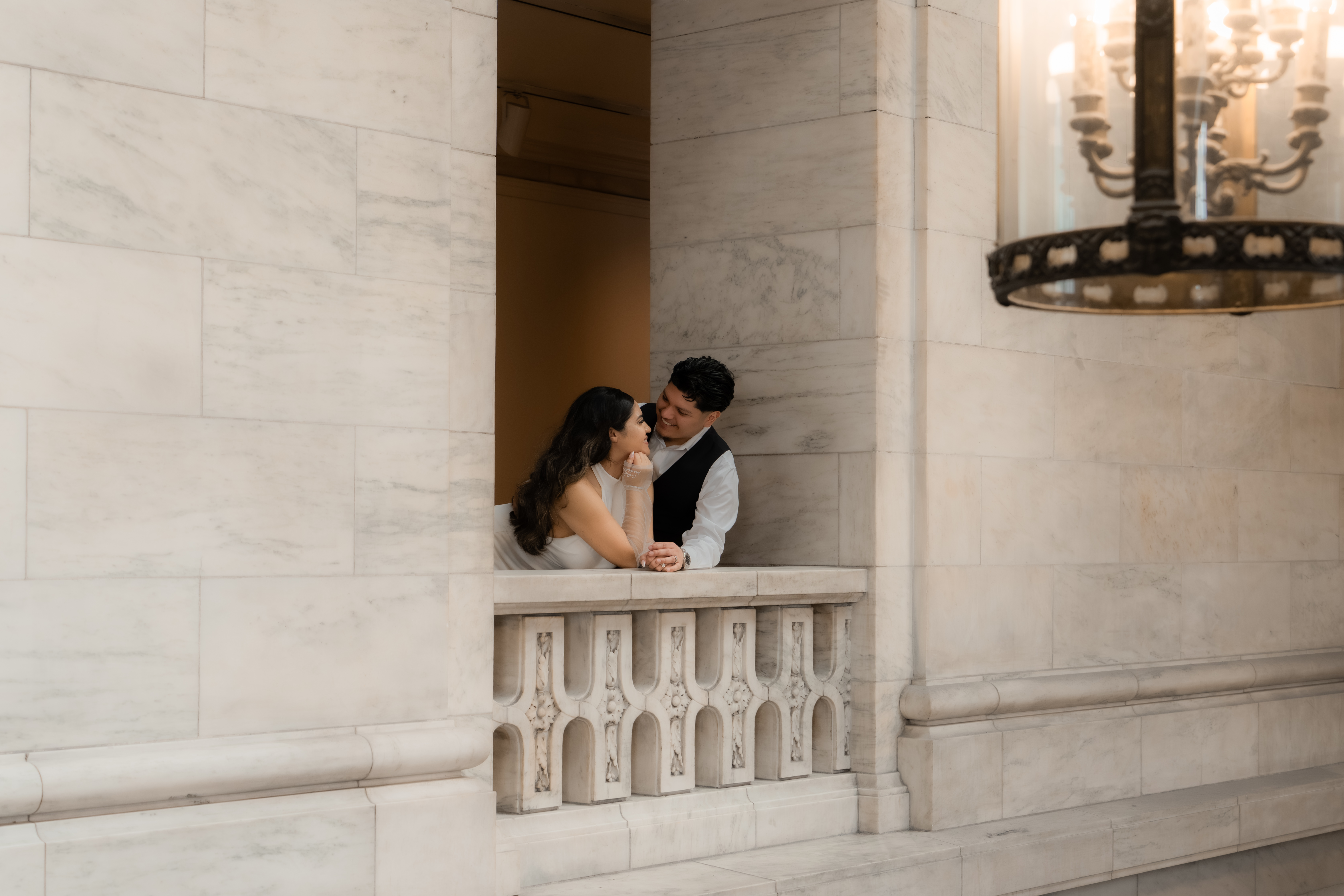 A romantic prewedding portrait photographed by Darien Valerin