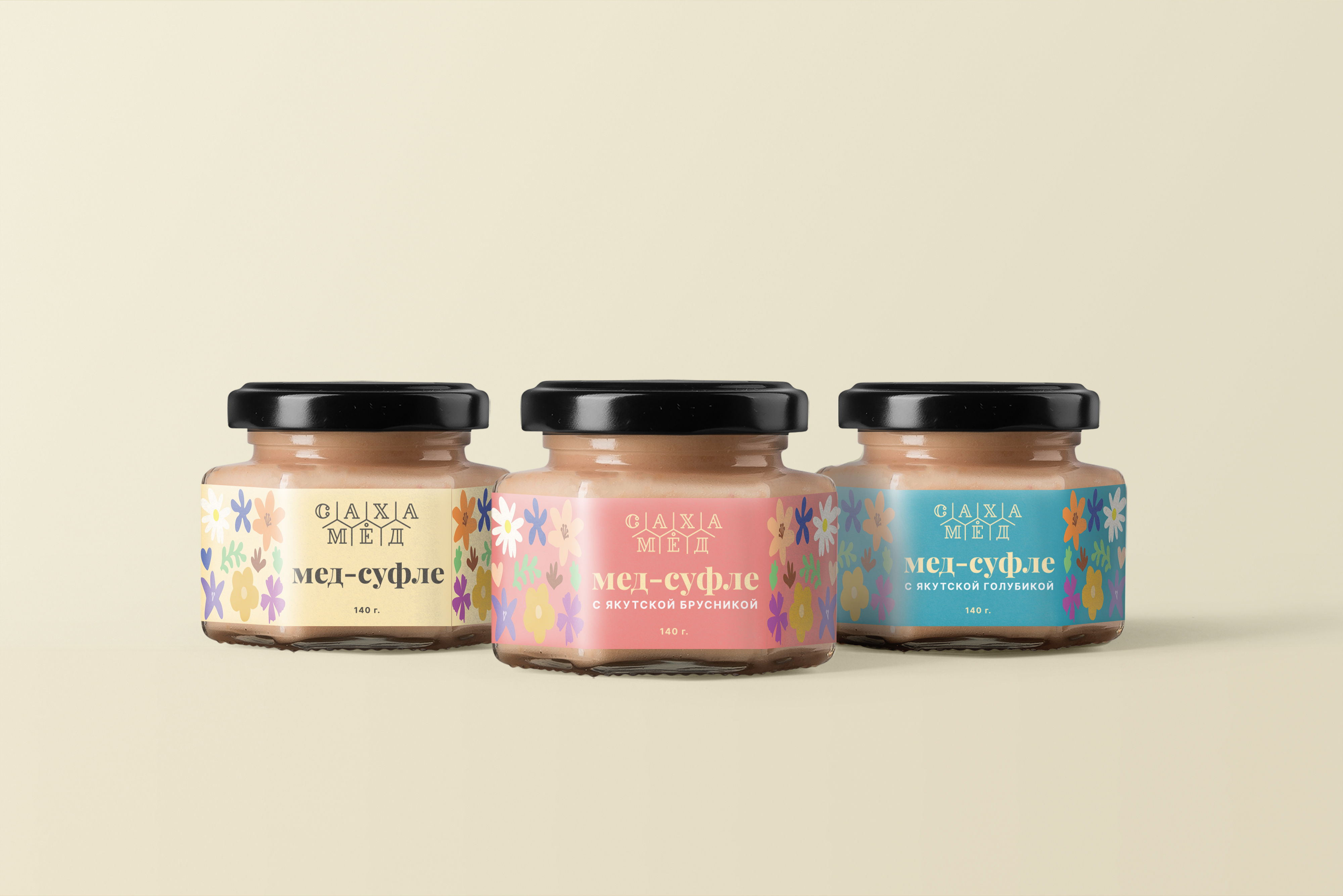 SakhaMed illustrated honey packaging