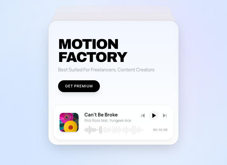 Motion Music Player preview