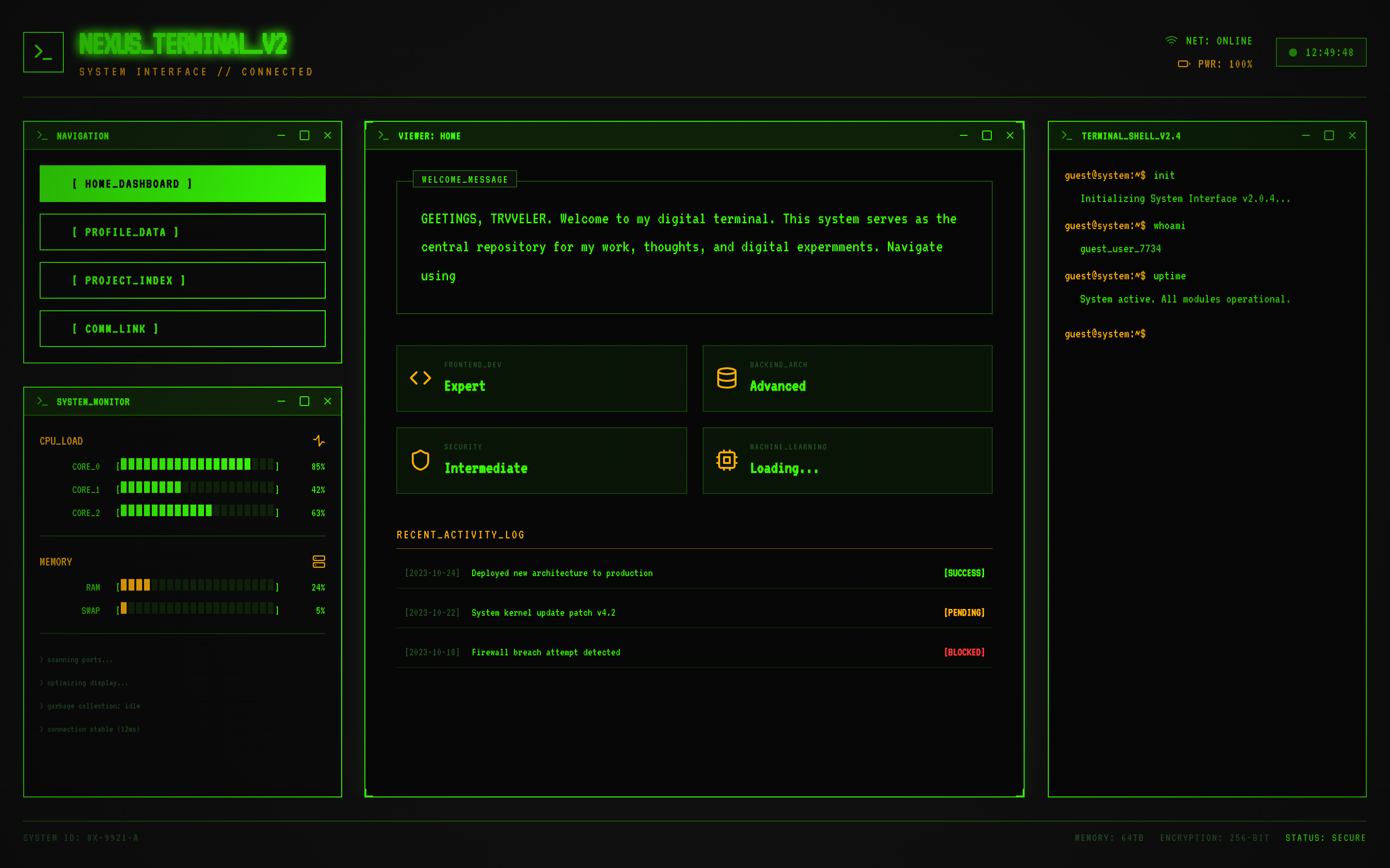 Terminal preview