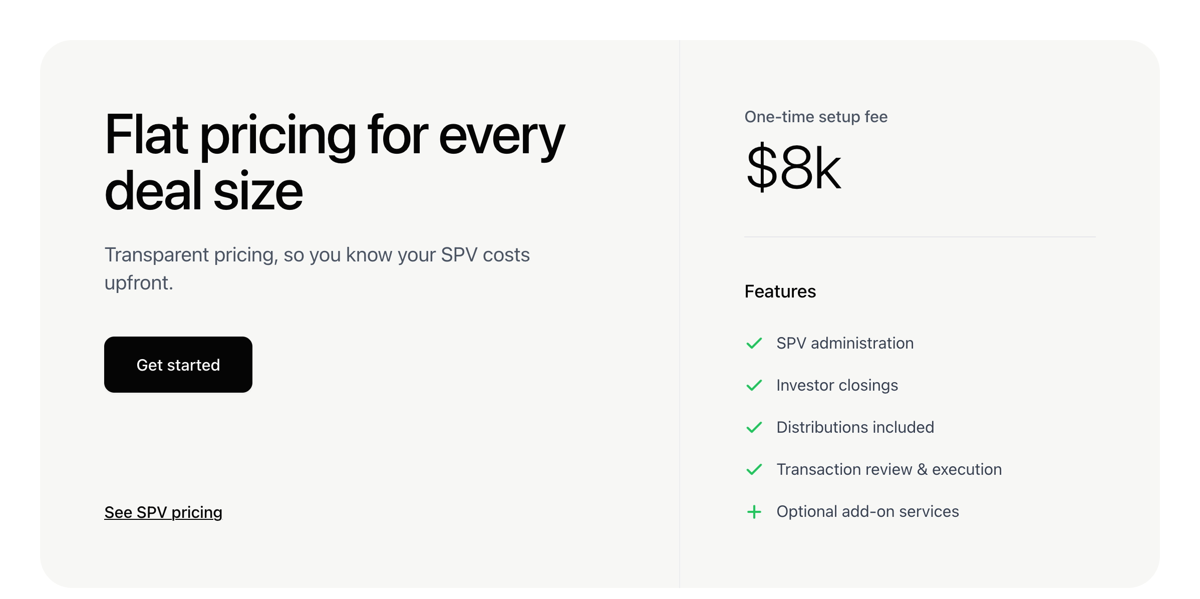 Single Pricing preview