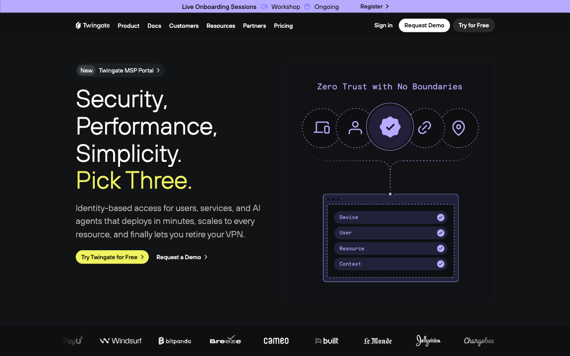 twingate.com - Component preview