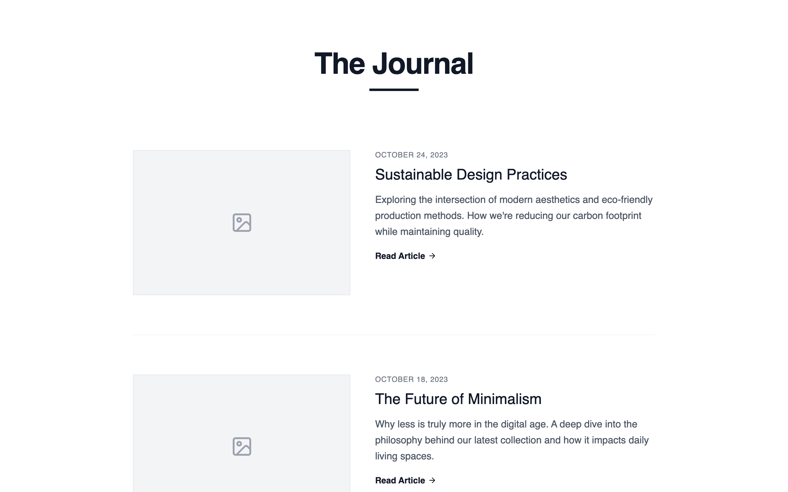 Chronological Content Feed preview
