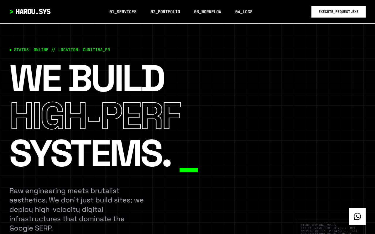 Hardu — Brutalist Tech Edition preview