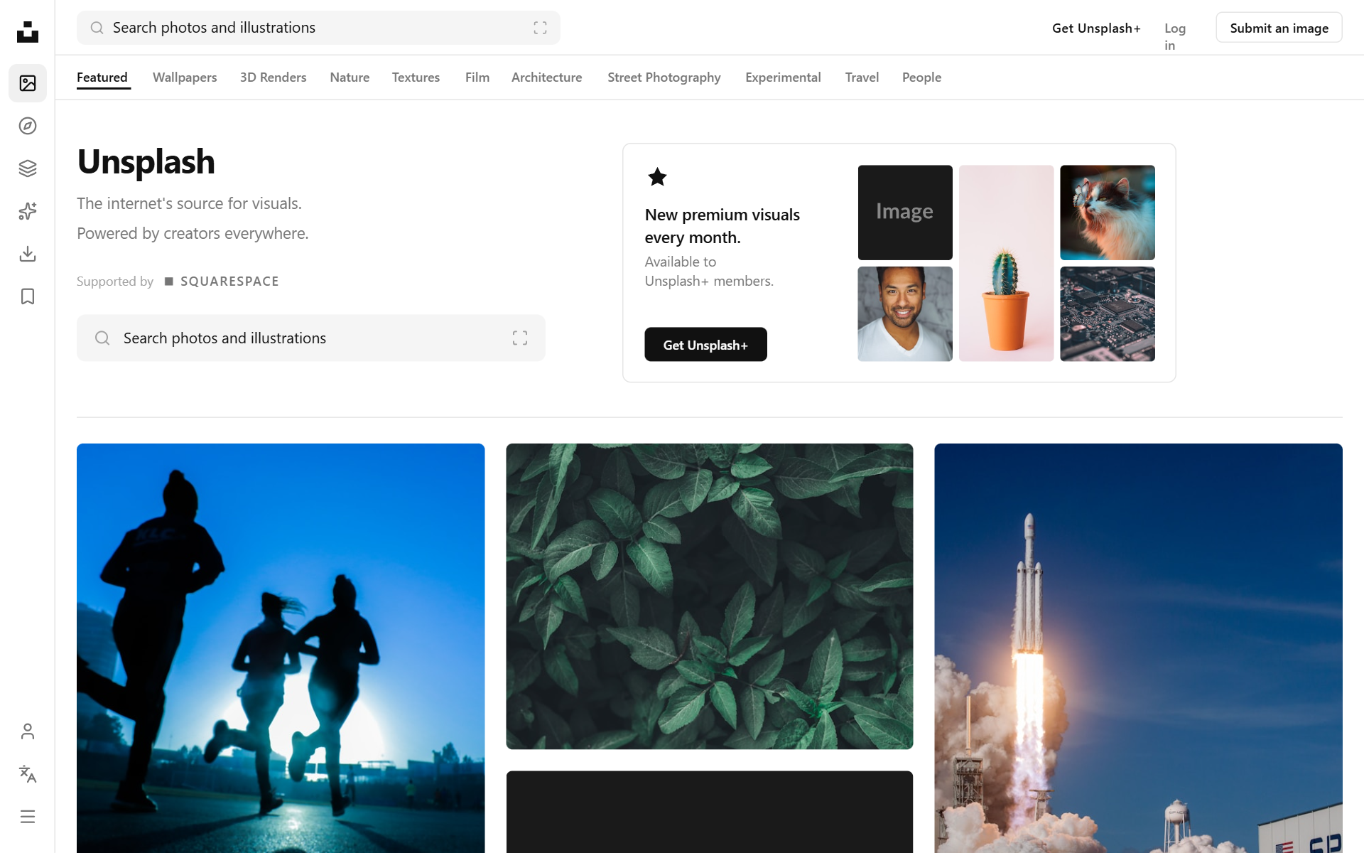 Unsplash — Linear/Zed Redesign preview