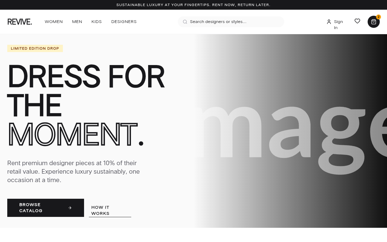 REVIVE | Complete Fashion Rental Marketplace preview