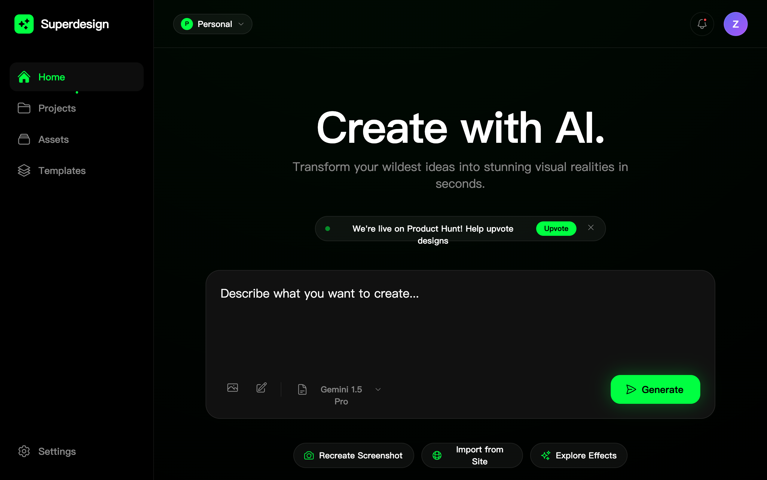 Zen Design Dashboard preview