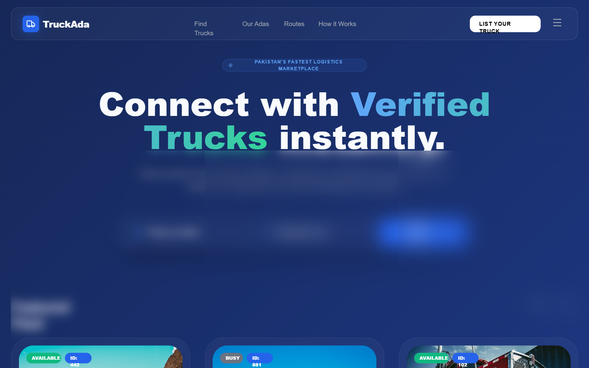 TruckAda Dark 3D Marketplace preview