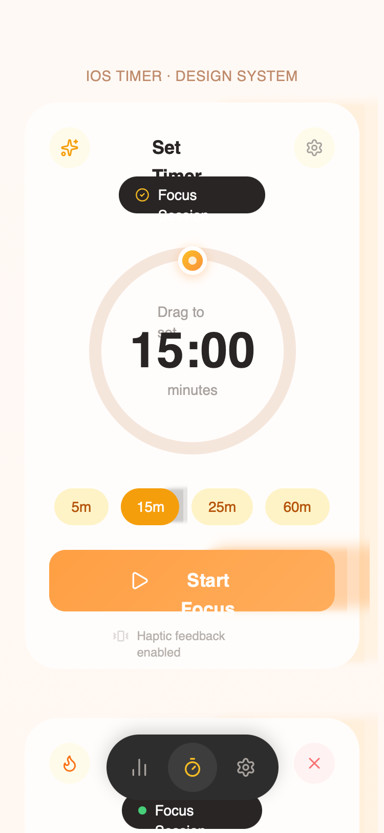 Cute Timer App - Natural Growth Palette preview