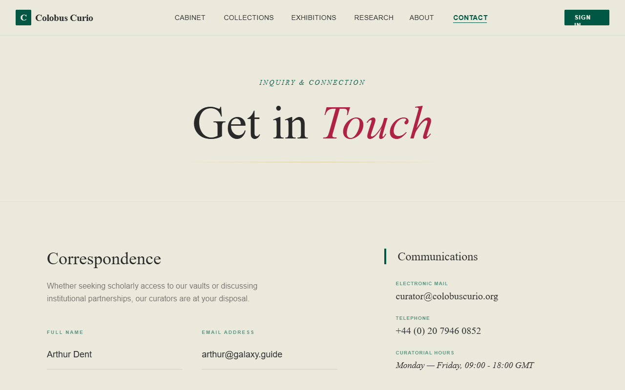 Contact Page Navigation Update preview