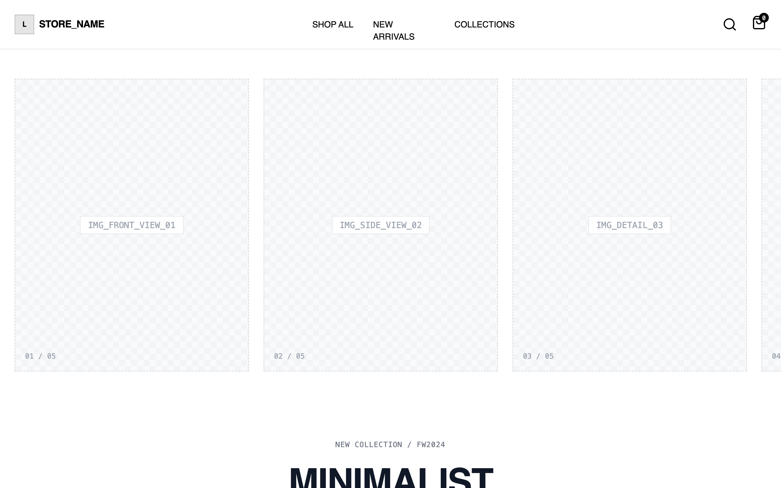 Gallery-First Product Page preview