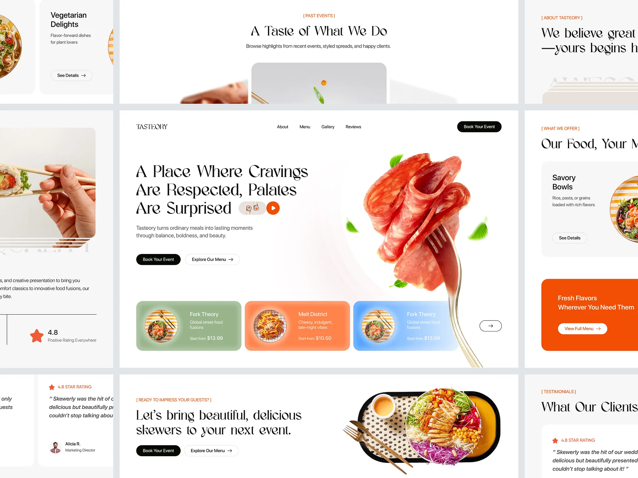 Restaurant branding display