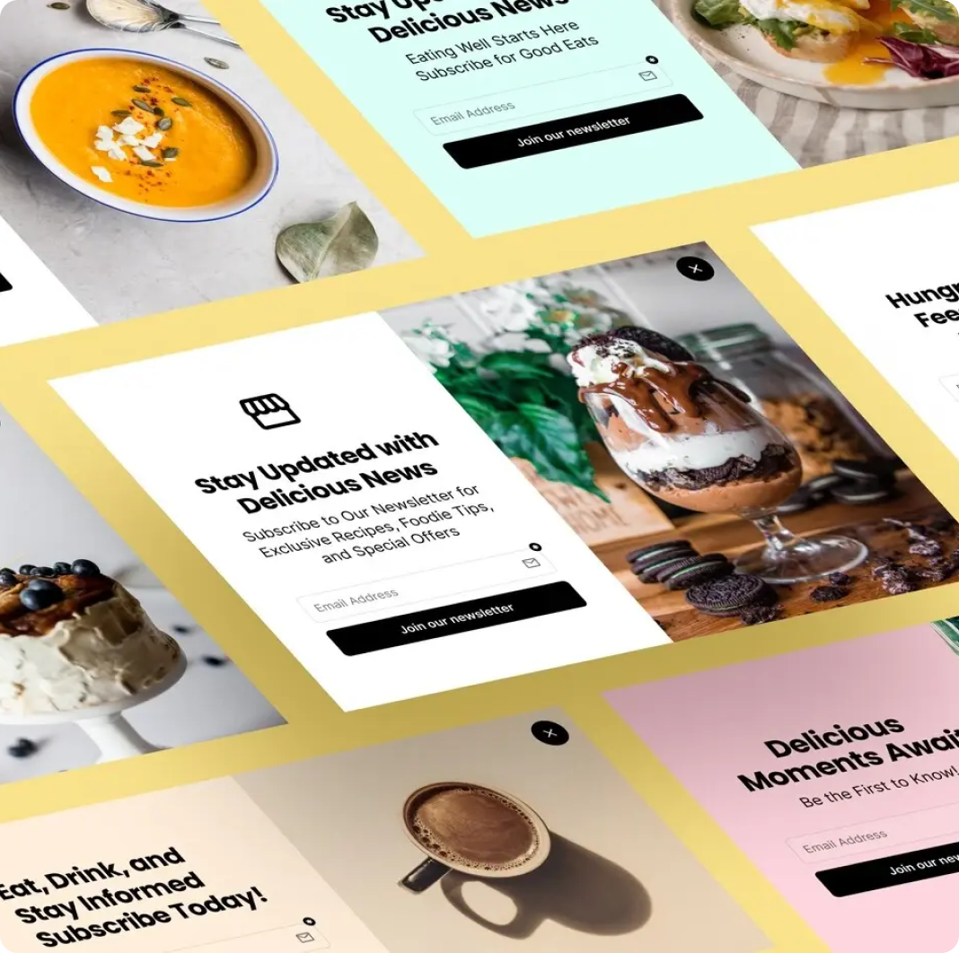 Website conversion mockup