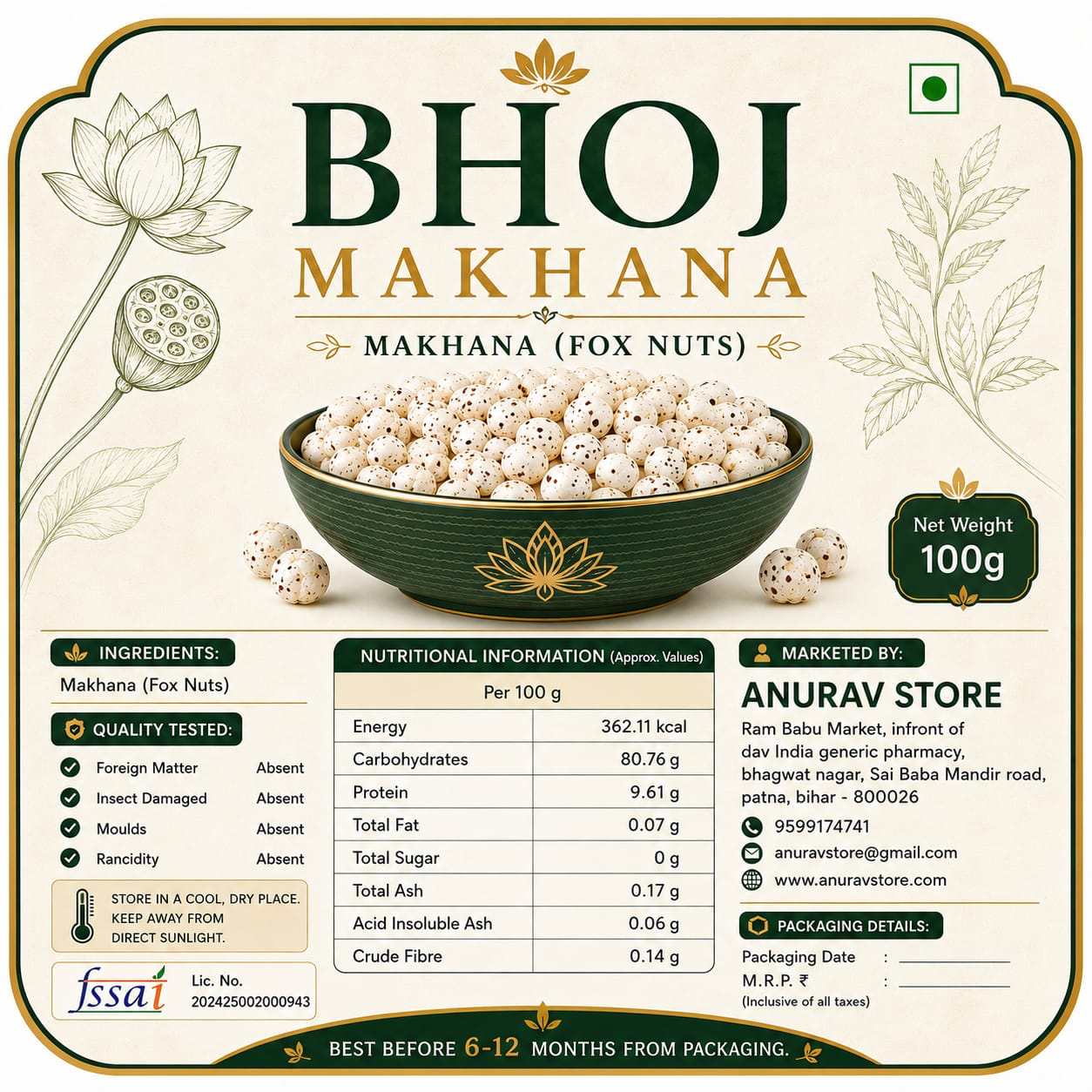 Bhoj Makhana Product