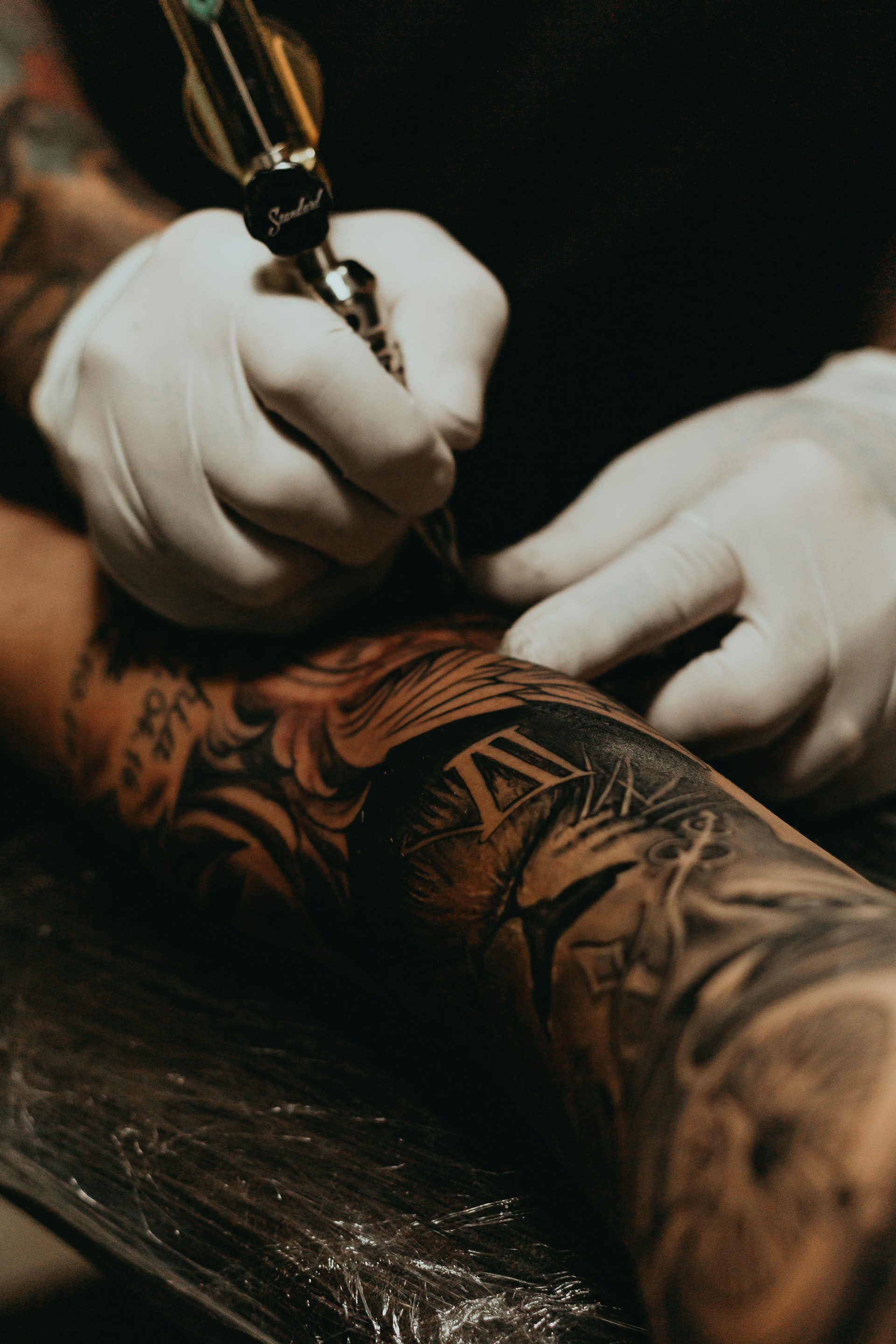 Inside the tattoo studio