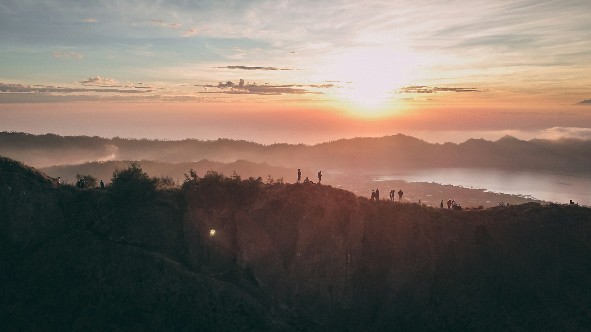 Mount Batur sunrise landscape