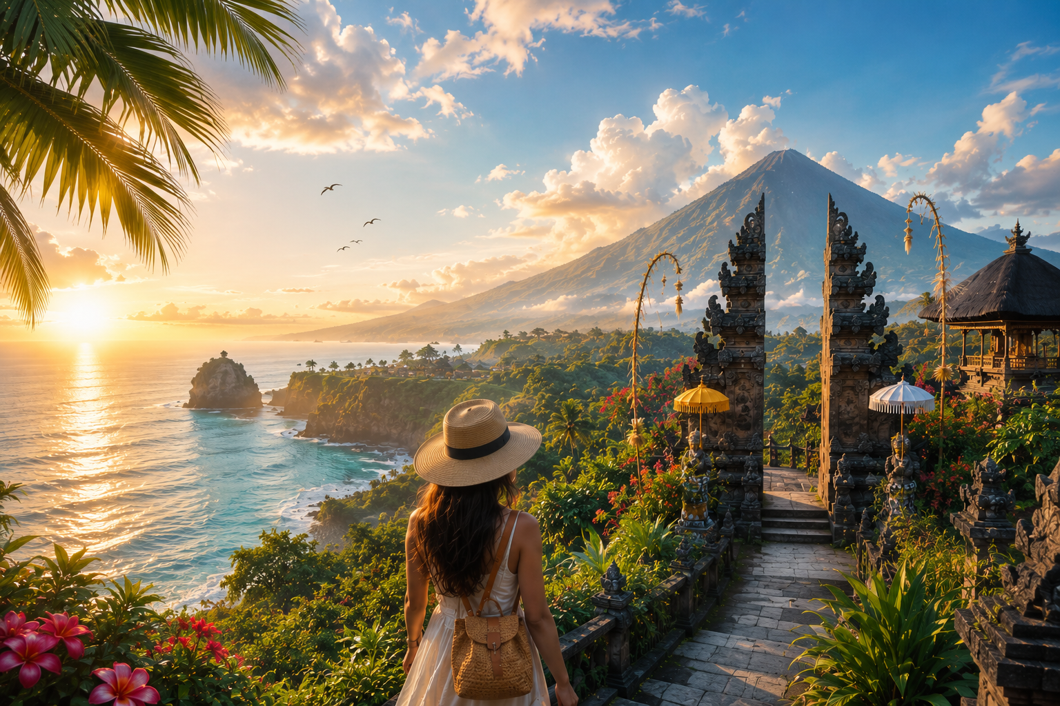 Pemandangan tropis Bali