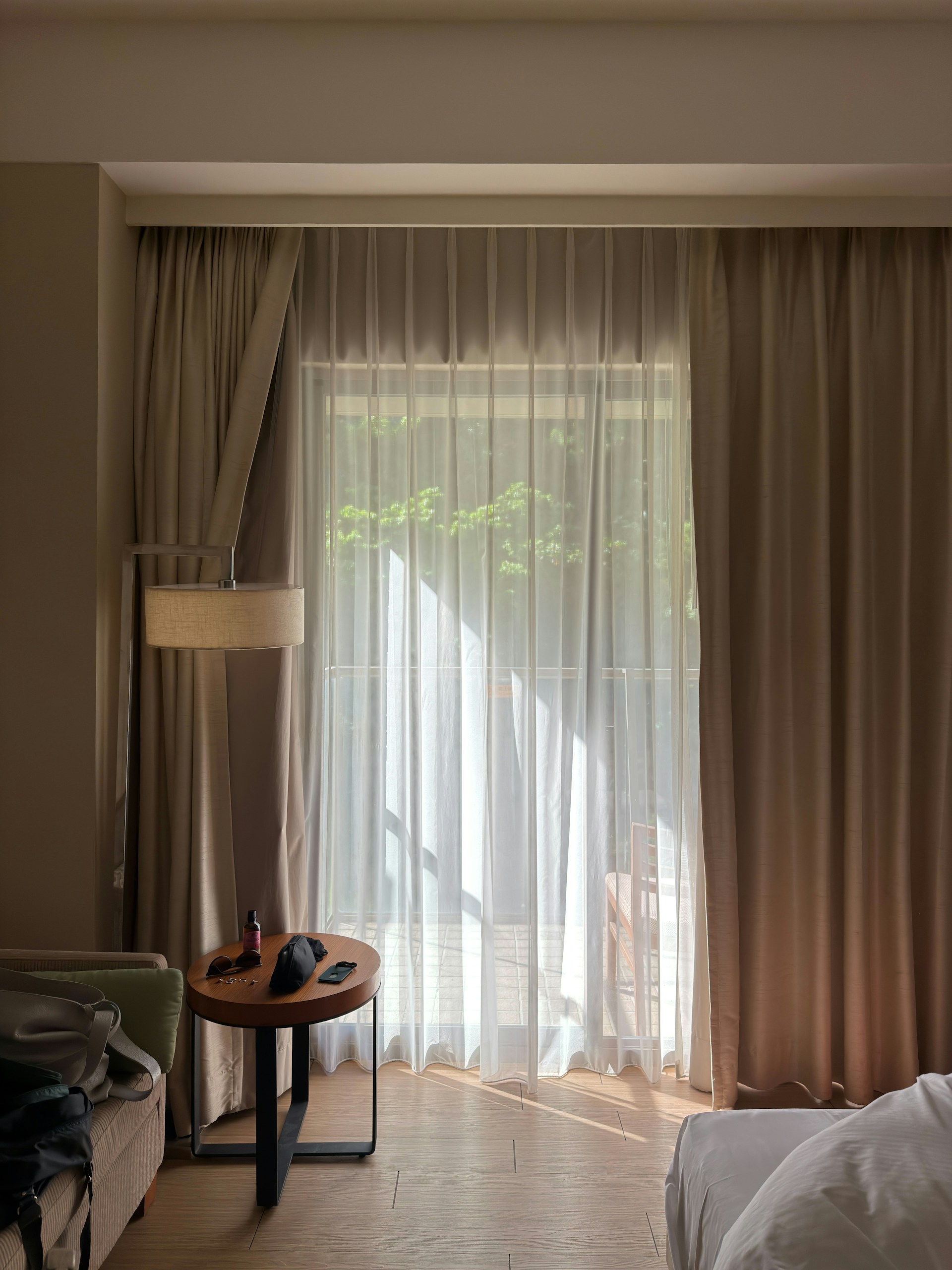Elegant living area curtains