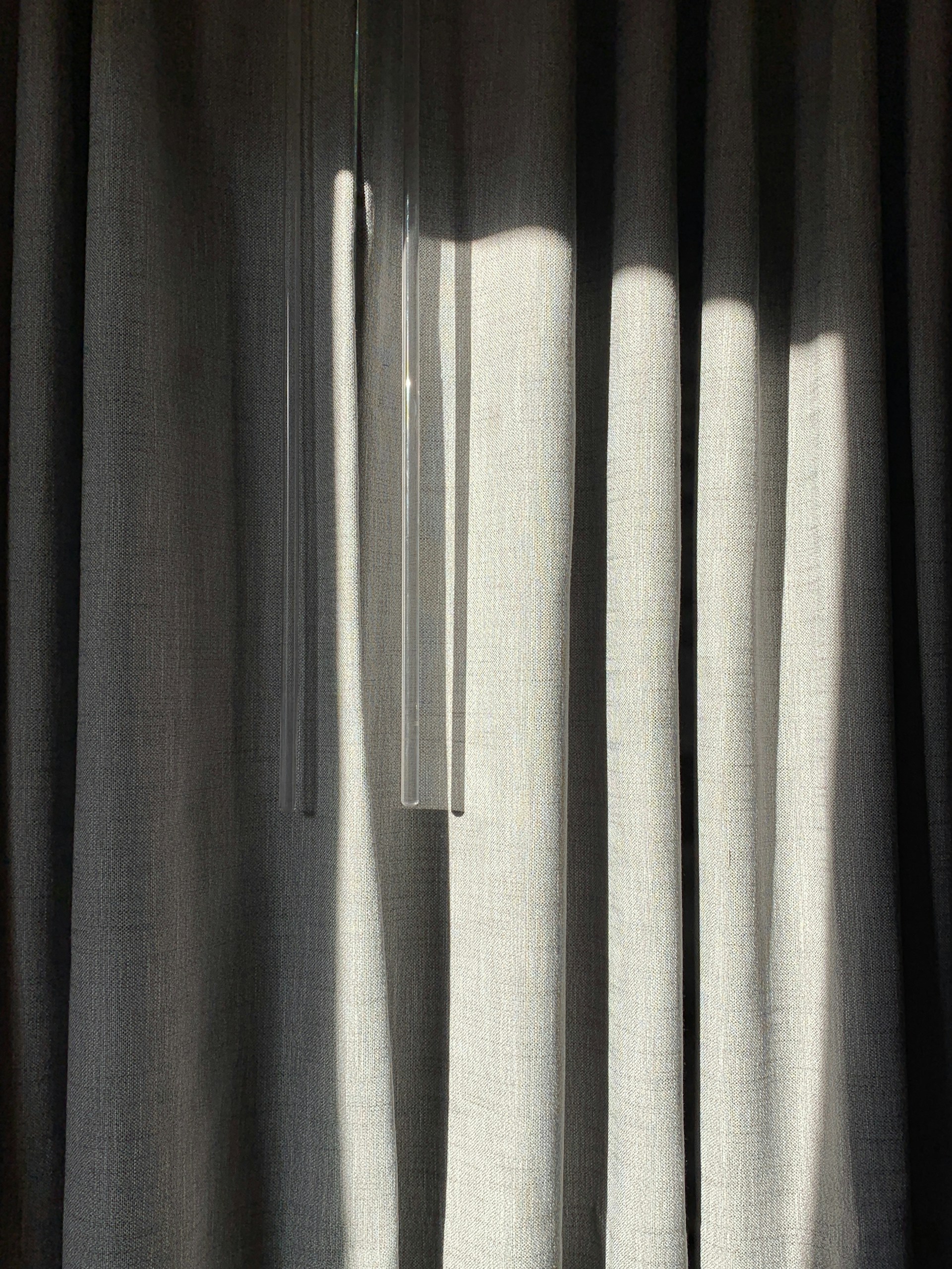 Natural bright curtain interior