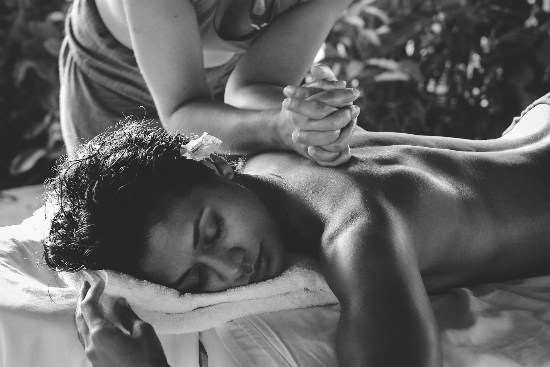 Relaxing wellness spa atmosphere