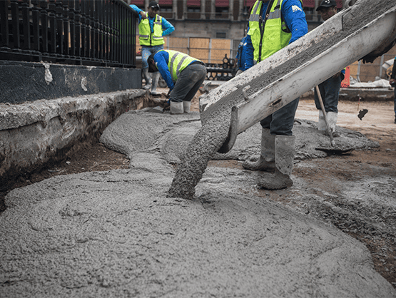 Vaciado de concreto en obra