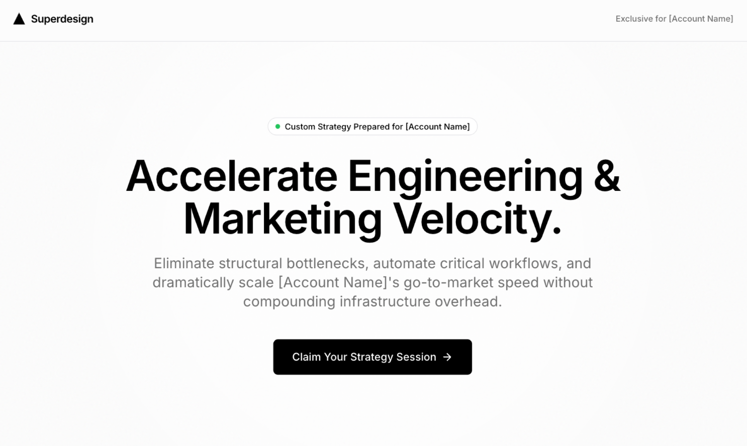 Landing Page / ABM page preview