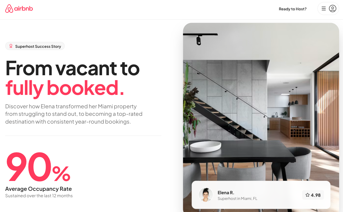 Landing Page / Case Study Page preview