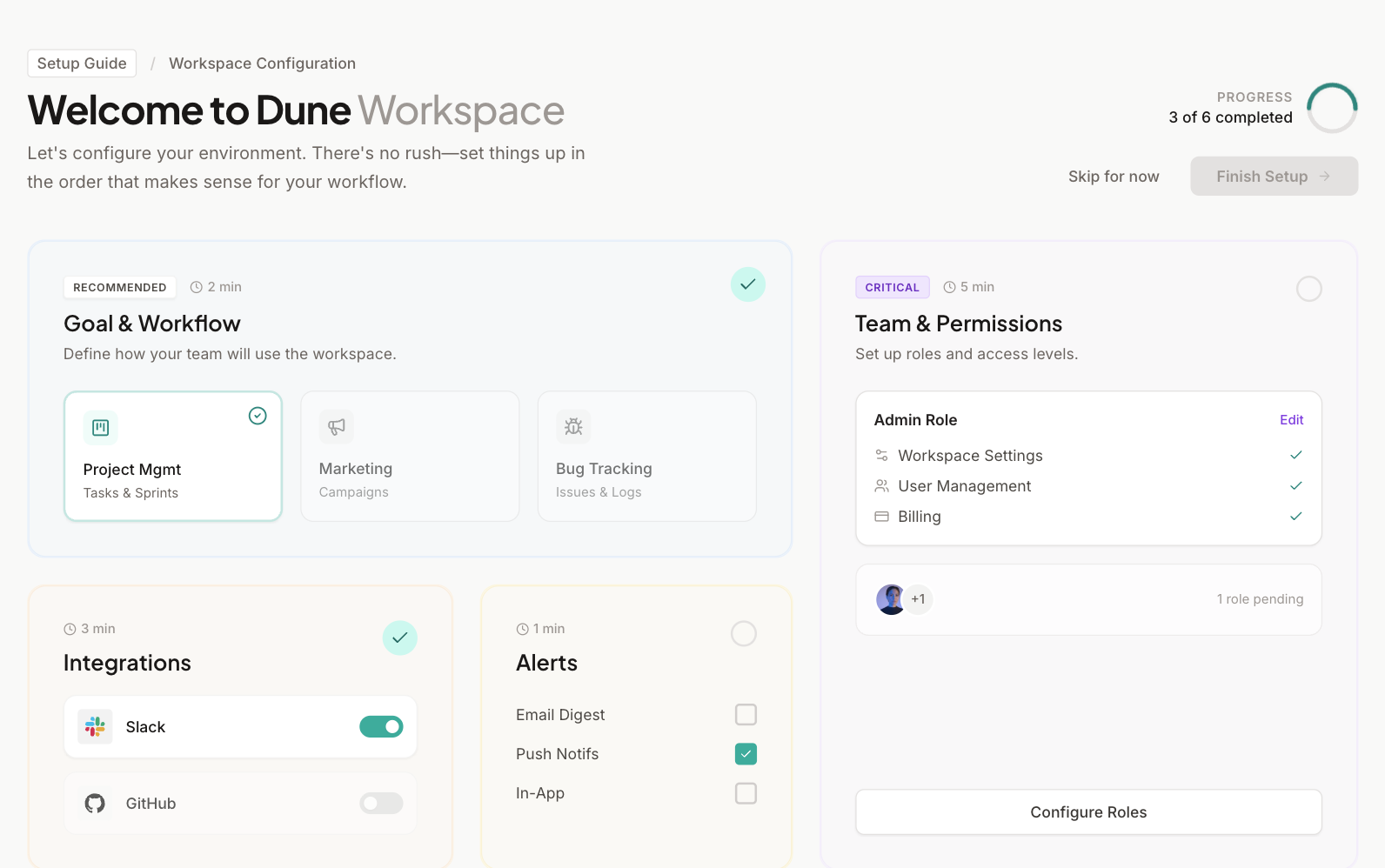 Bento Configuration Dashboard preview
