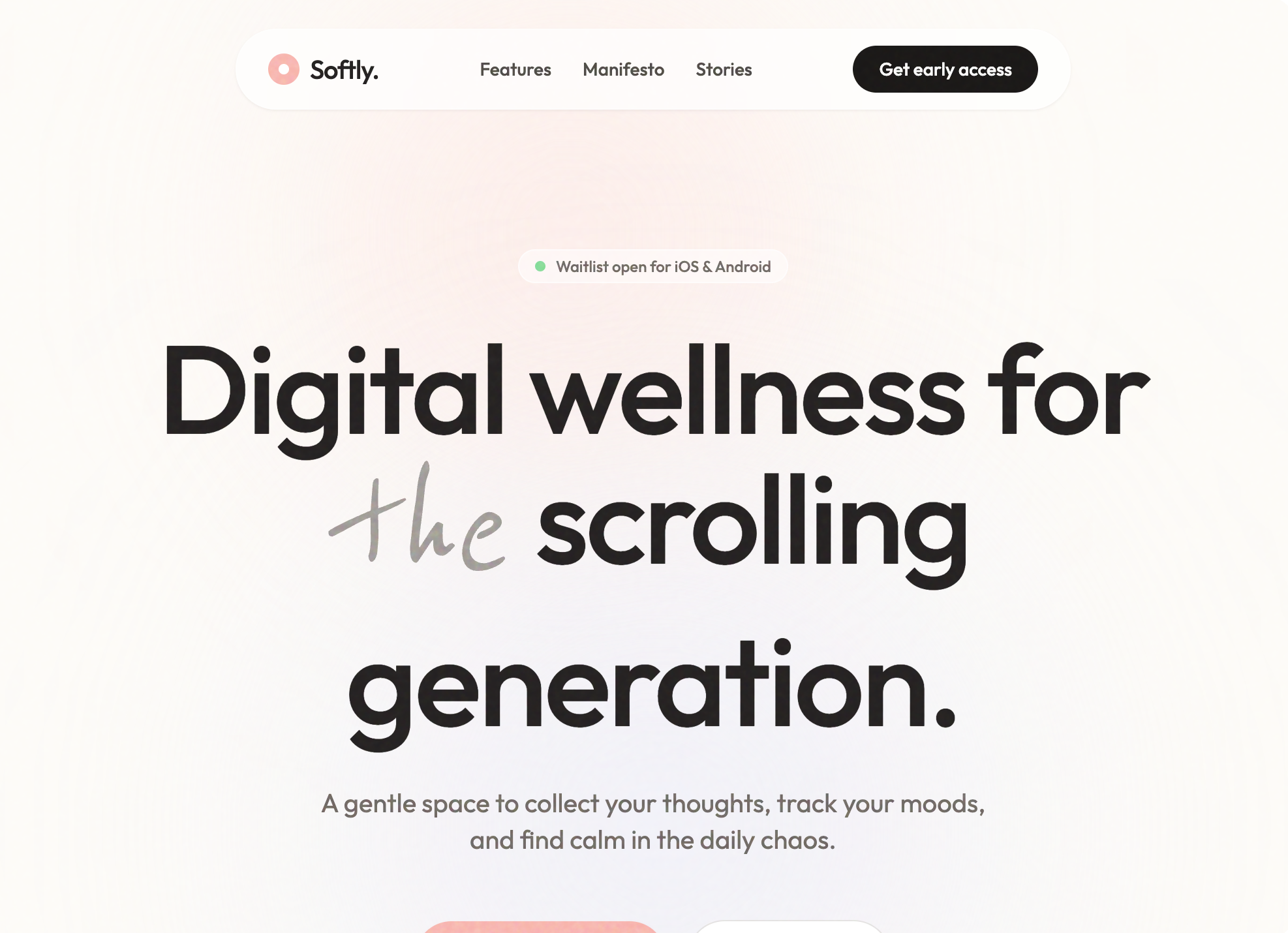 Softly - Digital Wellness App preview