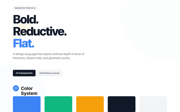 Flat design preview