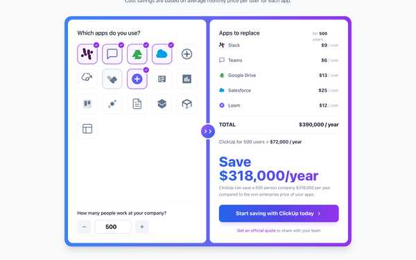 ClickUp Pricing Calculator preview