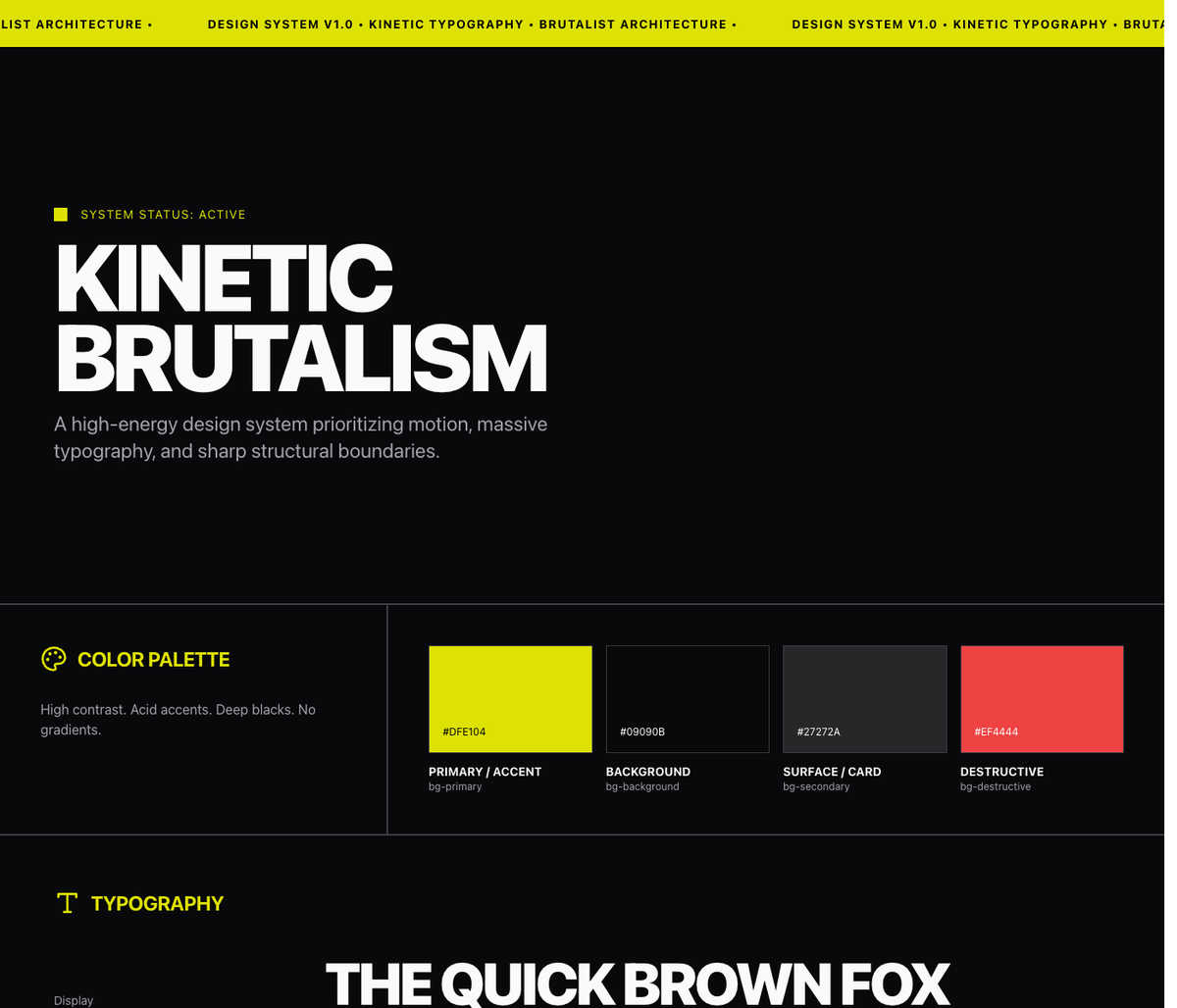 Kinetic preview