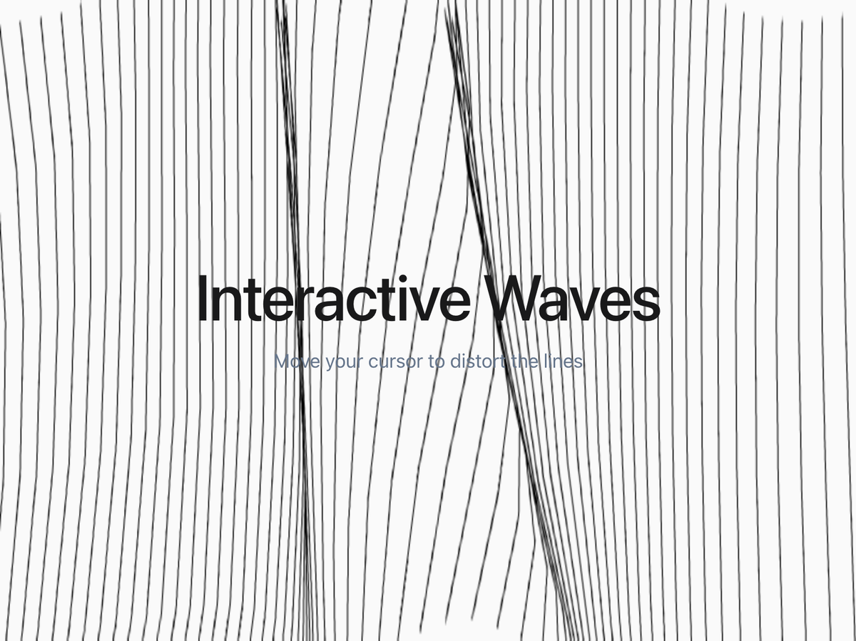 Interactive Waves Background preview