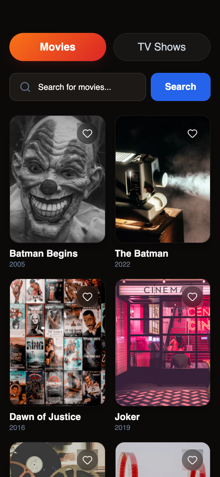Modern Streaming Dashboard preview