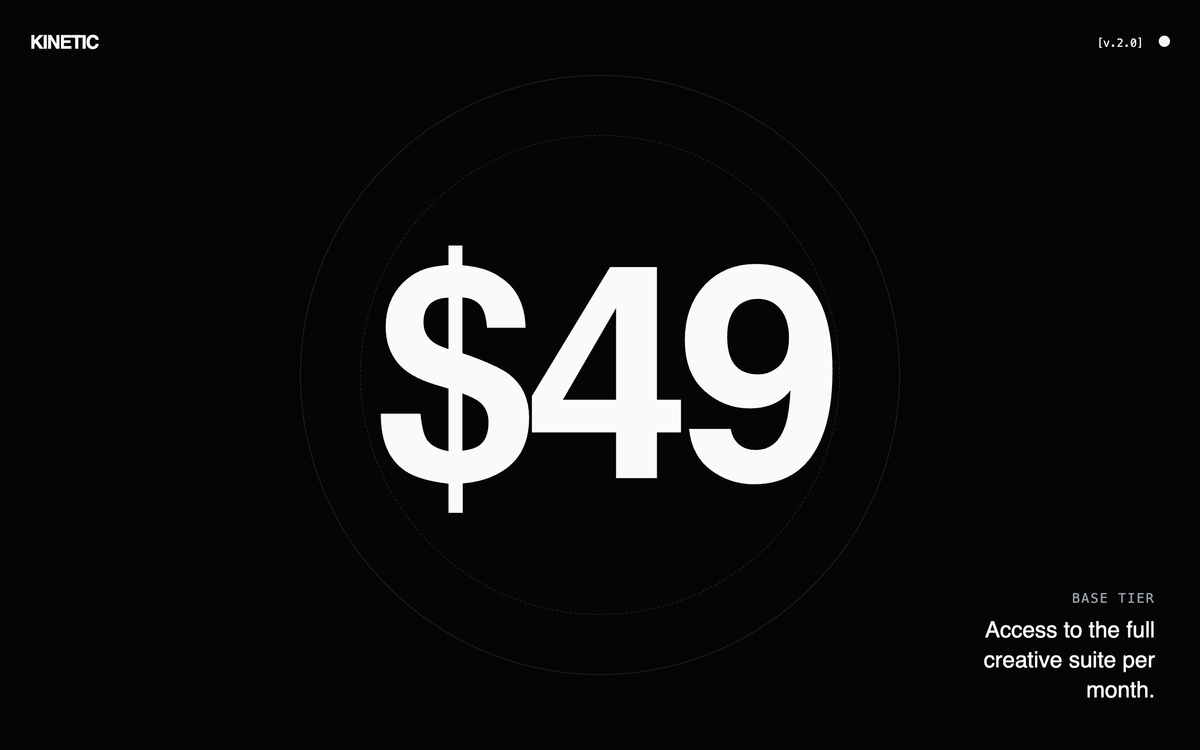Kinetic Pricing: High-Performance Edition preview