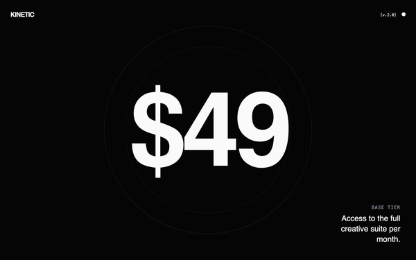 Kinetic Pricing: High-Performance Edition preview