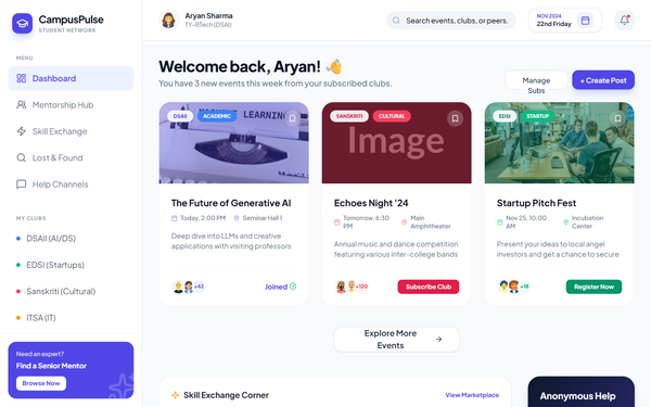 Interactive Event Calendar & Sidebar preview