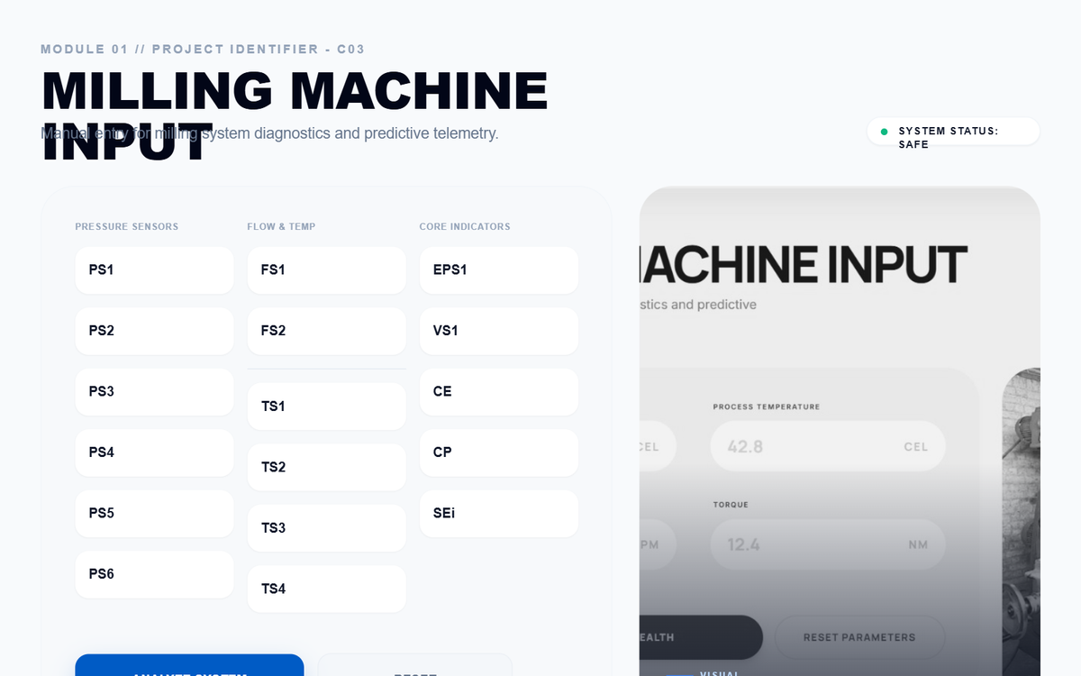 Updated Hydraulic Press Diagnostic Interface preview