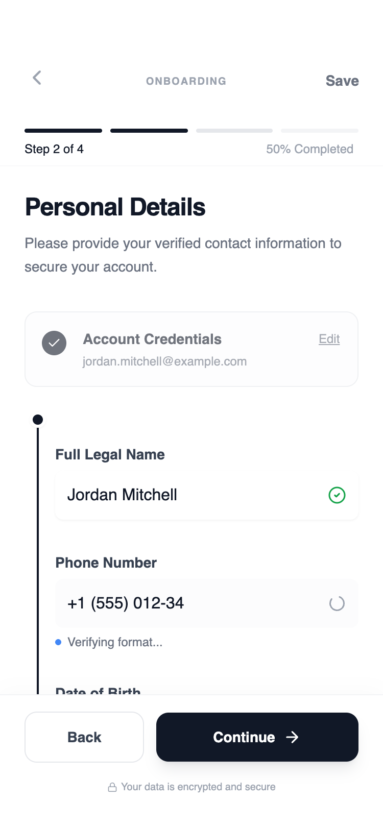 Multi-step Form Flow preview