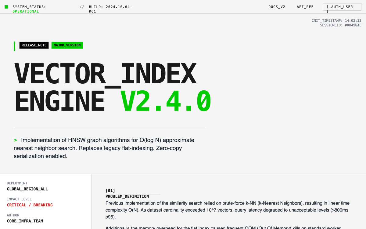 System Interface Feature Announcement preview